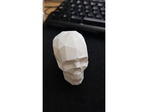 low poly skull vase mode sculptures 3d print model - Mito3D