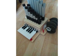 órgão de tubos a música 3d print model - Mito3D