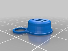 peugeot 206 pulsante di sblocco chiave ricambio automotive 3d print model - Mito3D