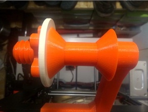 centering filament - modification 3d printer parts prusa i3 mk3 threaded spool holder 3d print model - Mito3D