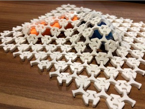 imprimable tissu symétrique, pas de ponts, support l'ingénierie 3d print model - Mito3D