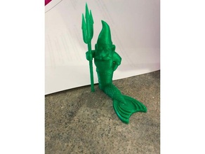 merman protognome creatures 3d print model - Mito3D
