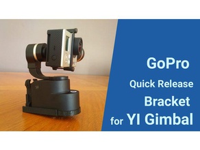 yi gimbal qucik release Klammer Kamera Kamera-STABILISATOR Kamera-Halterung Brust gopro mount schnell quick - STABILISATOR yi-handheld 3d print model - Mito3D