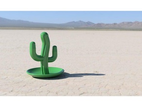 cactus ring stand jewelry holder rings 3d print model - Mito3D