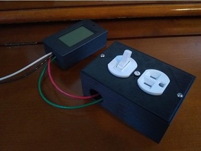 Elektro-box, amerikanische Steckdosen - Elektronik elektrischen Feld Steckdose 3d print model - Mito3D