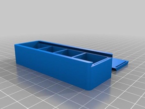 4 c box sliding top containers customized 3d print model - Mito3D