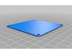 80mm solide pc-fan blanking plate computer 80-mm-Lüfter montieren cover Lüfter 3d print model - Mito3D