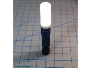 Diffusor Konvoi der s-Serie Taschenlampen 24mm tools Konvoi-Licht - Taschenlampe Licht-Diffusor 3d print model - Mito3D