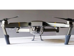 dji mavic pro - foot extensions r c vehicles drone extension platinum 3d print model - Mito3D