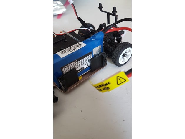 battery holder - k989 r c vehicles rccar wltoys 3D print model - Mito3D