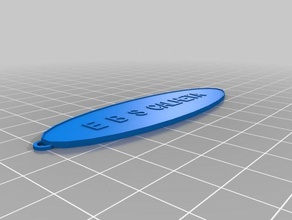 ebscalheta Schlüsselanhänger kundengebundene 3d print model - Mito3D