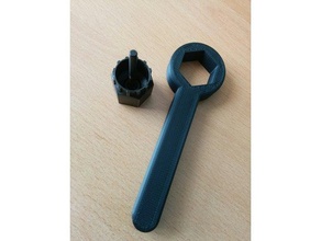 bike lockring removal tool wrench shimano tl-lr15 tools 3d print model - Mito3D