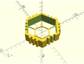 hive - parametrische Körper Container container design hexagon Haushalt office Büro-Organisation Organisation Veranstalter parametriert werden parametric 3d print model - Mito3D