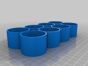 meine angepasste parametrische Flasche tray kleinen e-liquid paint Nagellack-Flaschen - Organisation kundengebundene 3d print model - Mito3D
