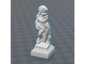putte gartenengel las esculturas querubín ángel de jardín 3d print model - Mito3D