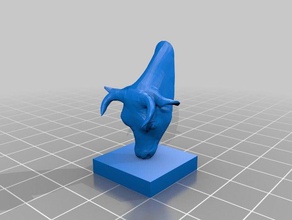 encore de l'espèce bovine sculptures l'eau 3d print model - Mito3D