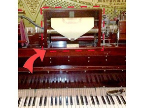 piano roll lector la música el neumática de vacío 3d print model - Mito3D