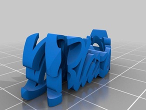 testo flip 420 blaze art signor stampante di 3d print model - Mito3D