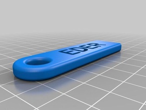 keychange eder accessories customized 3d print model - Mito3D