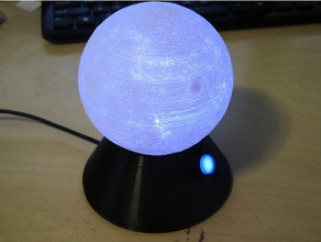 moon light holder scans & replicas 3d print model - Mito3D