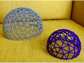 Bio-Kuppeln Mathe-Kunst Architektur dome geometrie sphere 3d print model - Mito3D