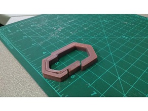hex mosquetón accesorios 3d print model - Mito3D