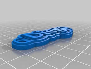 llavero diegodf chaveiros personalizado 3d print model - Mito3D