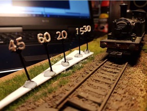 oo ho br lner hız sınırlama işaretleri binalar ve yapılar tren modeli 3d print model - Mito3D