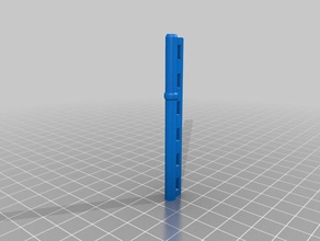 wanhao d6 extruder block zip tie rail v2 3d printer accessories 3d print model - Mito3D