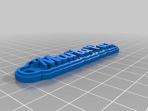 llavero maria paz chaveiros personalizado 3d print model - Mito3D