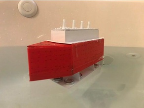 yüzen gemi perdeleri oyuncak & oyun aksesuarları makeitfloat titanic su 3d print model - Mito3D