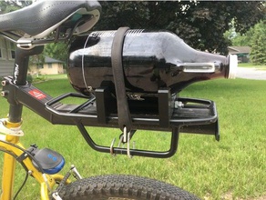 64oz growler caddy la cerveza bicicleta soporte para 3d print model - Mito3D