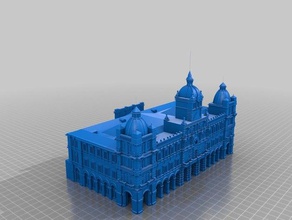 concello coru buildings & structures building edificio eusebio 3d print model - Mito3D