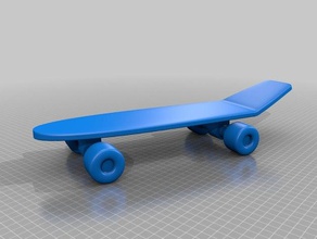 skateboard - spinning-Rädern Spielzeug & Spiele 3d print model - Mito3D