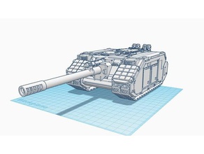 seigefiend mkii siege tank models 30k 30mm 40k filament guide gun heavy remix stand super mario tanks warhammer 3d print model - Mito3D