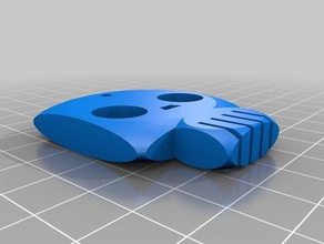keychain dead 3d printing bonehead calavera llavero 3d print model - Mito3D