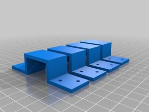 ikea lerberg trestle table leg bracket mounts office brackets hack 3d print model - Mito3D