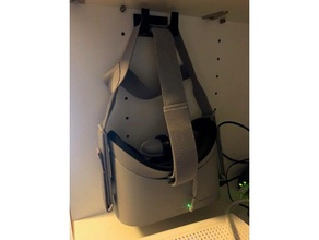 oculus go wall hook mount computer vr headset 3d print model - Mito3D