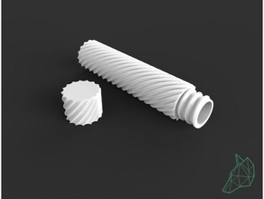 spiral-Zigarette der Fall ist gadgets 3d-Modell 3d-Drucker 3d-drucken - Zubehör additive mfg Zigaretten-Etui design ecigarette gadget Spirale 3d print model - Mito3D