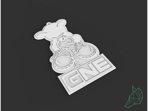 gne logo araçlar 3d logosu modelleme baskı fabula3d gadget loghi fare topolino 3d print model - Mito3D