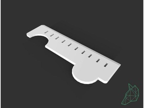 ruler - righello gadgets 3d model modeling printing slash fabula3d office stationary shool 3d print model - Mito3D