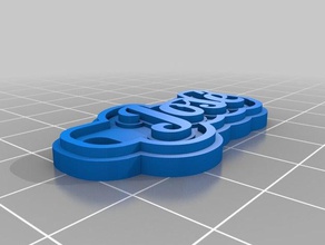 jos keychains customized 3d print model - Mito3D
