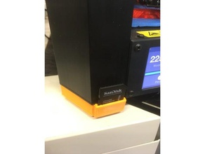 monoprice mini delta foot sd card holder 3d printer accessories 3d print model - Mito3D