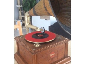 bras gramophone l'audio lecteur phonographe vintage vinyle titulaire 3d print model - Mito3D