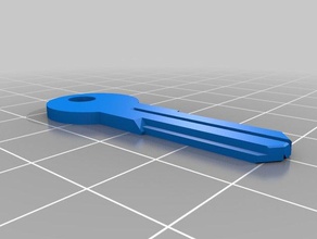 yakima sks blank uncut core removal control key parts 3d print model - Mito3D