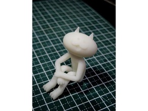 peco cat 01 a los animales 3d animal figura 3d print model - Mito3D