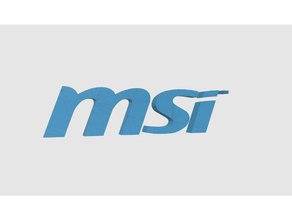 msi-gaming-logo 3d-drucken acer predator alienware asus rog gaming lenovo logo msi razer blade 3d print model - Mito3D
