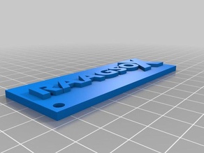 porte clef raagso x 3d printing 3d print model - Mito3D