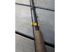 anpassbare fishing rod clips, die v2 sport & im freien Angeln Angelrute Halter - Organisation 3d print model - Mito3D