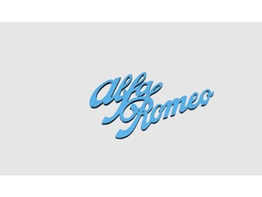 alfa romeo L'impression 3d logo vintage 3d print model - Mito3D